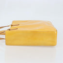 LOUIS VUITTON Monogram Vernis Columbus Tote Bag Lime Yellow M91047 Auth BA10623-4