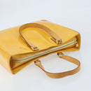 LOUIS VUITTON Monogram Vernis Columbus Tote Bag Lime Yellow M91047 Auth BA10623-6