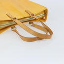 LOUIS VUITTON Monogram Vernis Columbus Tote Bag Lime Yellow M91047 Auth BA10623-7
