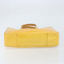 LOUIS VUITTON Monogram Vernis Columbus Tote Bag Lime Yellow M91047 Auth BA10623-5