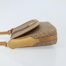 GUCCI Micro GG Supreme Web Sherry Line Shoulder Bag PVC Beige Gold Auth BA10628-4