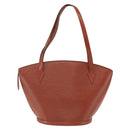 LOUIS VUITTON Epi Saint Jacques Shopping Bag Brown M52263 LV Auth BA10630-2