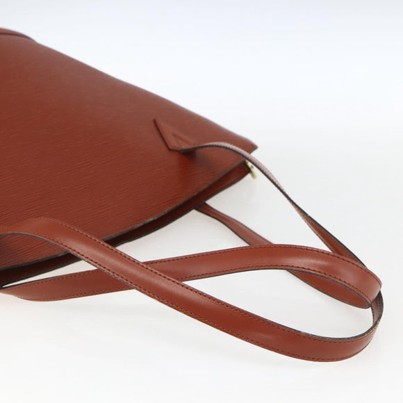 LOUIS VUITTON Epi Saint Jacques Shopping Bag Brown M52263 LV Auth BA10630