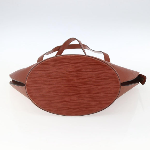 LOUIS VUITTON Epi Saint Jacques Shopping Bag Brown M52263 LV Auth BA10630