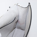 VALENTINO Shoulder Bag Leather White Gold Auth BA10633-18