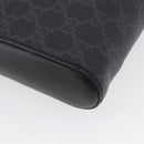 GUCCI GG Supreme Sherry Line Shoulder Bag PVC Black Silver 523599 Auth BA10640-15