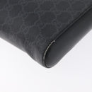 GUCCI GG Supreme Sherry Line Shoulder Bag PVC Black Silver 523599 Auth BA10640-9