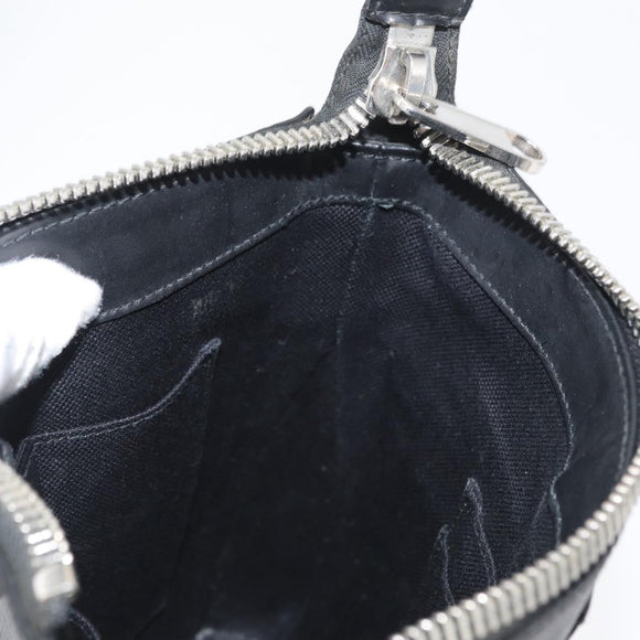 GUCCI GG Supreme Sherry Line Shoulder Bag PVC Black Silver 523599 Auth BA10640