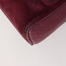 GUCCI Bamboo Backpack Suede Purple Gold 003 1705 0030 Auth BA10642-13