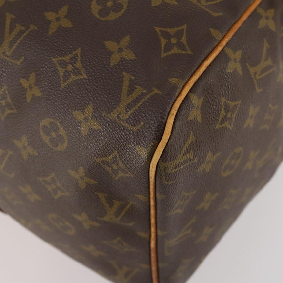 LOUIS VUITTON Monogram Sac Souple 45 Boston Tas M41624 LV Auth BA10643