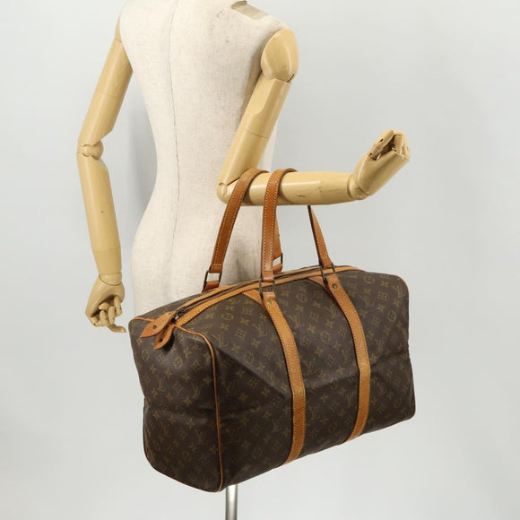 LOUIS VUITTON Monogram Sac Souple 45 Boston Tas M41624 LV Auth BA10643