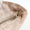 CHANEL New Travel Line Tote Bag Nylon Beige Silver CC Auth BA10644-14