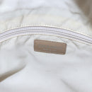 CHANEL New Travel Line Tote Bag Nylon Beige Silver CC Auth BA10644-15