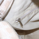 CHANEL New Travel Line Tote Bag Nylon Beige Silver CC Auth BA10644-21