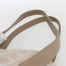CHANEL New Travel Line Tote Bag Nylon Beige Silver CC Auth BA10644-8