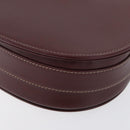 CARTIER Must Line Umhängetasche Leder Bordeaux Gold Auth BA10646-16