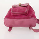 GUCCI Bamboo Backpack Suede Pink Gold 003 58 0030 Auth BA10647-11