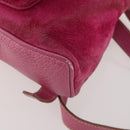 GUCCI Bamboo Backpack Suede Pink Gold 003 58 0030 Auth BA10647-12