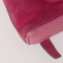 GUCCI Bamboo Backpack Suede Pink Gold 003 58 0030 Auth BA10647-13