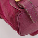 GUCCI Bamboo Backpack Suede Pink Gold 003 58 0030 Auth BA10647-15