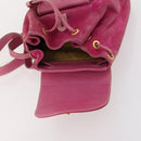 GUCCI Bamboo Backpack Suede Pink Gold 003 58 0030 Auth BA10647-18