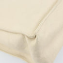 CHANEL Tote Bag Caviar Skin White CC Auth BA10649-14