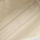 CHANEL Tote Bag Caviar Skin White CC Auth BA10649-11