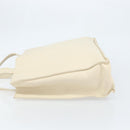 CHANEL Tote Bag Caviar Skin White CC Auth BA10649-4