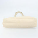 CHANEL Tote Bag Caviar Skin White CC Auth BA10649-5