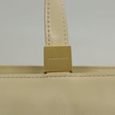 BURBERRY Hand Bag Leather Beige Gold Auth BA1065-10