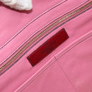 VALENTINO Studs Tote Bag Leer 2way Roze Goud Auth BA10650-20