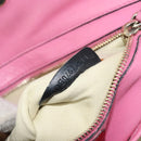 VALENTINO Studs Tote Bag Leer 2way Roze Goud Auth BA10650-12