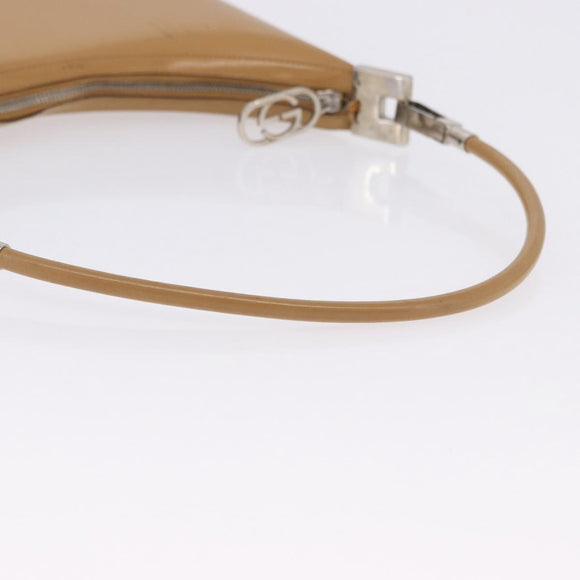 GUCCI Shoulder Bag Leather Brown Silver 001 3812 Auth BA10652