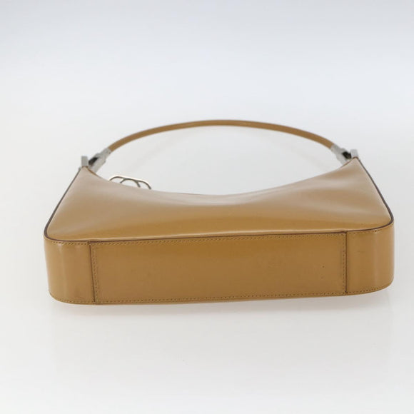 GUCCI Shoulder Bag Leather Brown Silver 001 3812 Auth BA10652