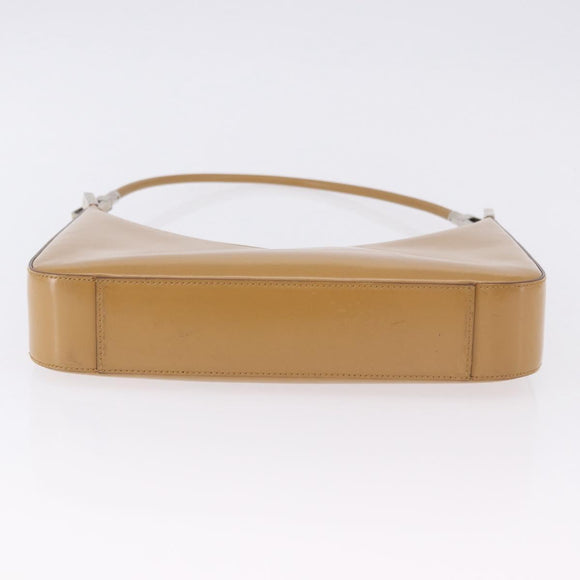 GUCCI Shoulder Bag Leather Brown Silver 001 3812 Auth BA10652