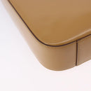 GUCCI Shoulder Bag Leather Brown Silver 001 3812 Auth BA10652-10