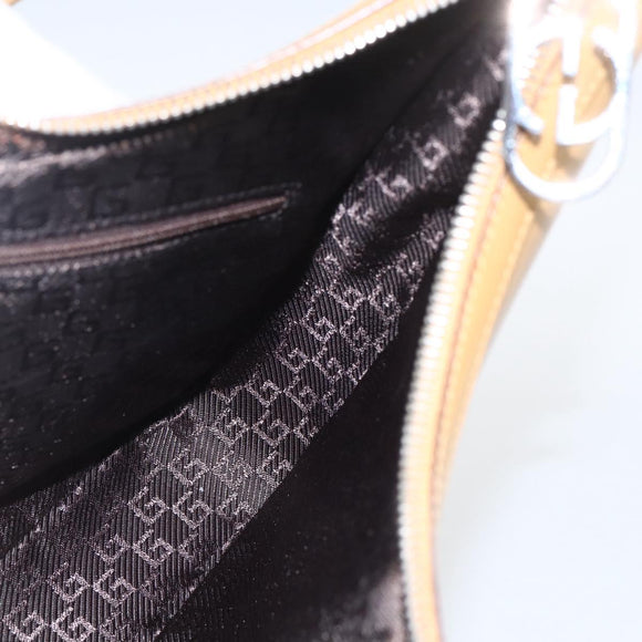 GUCCI Shoulder Bag Leather Brown Silver 001 3812 Auth BA10652