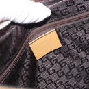 GUCCI Shoulder Bag Leather Brown Silver 001 3812 Auth BA10652-20
