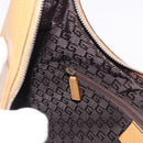 GUCCI Shoulder Bag Leather Brown Silver 001 3812 Auth BA10652-23