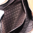 GUCCI Shoulder Bag Leather Brown Silver 001 3812 Auth BA10652-24