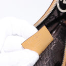 GUCCI Shoulder Bag Leather Brown Silver 001 3812 Auth BA10652-25