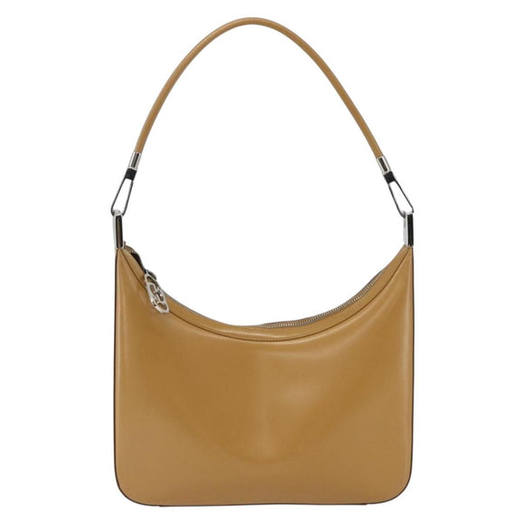 GUCCI Shoulder Bag Leather Brown Silver 001 3812 Auth BA10652
