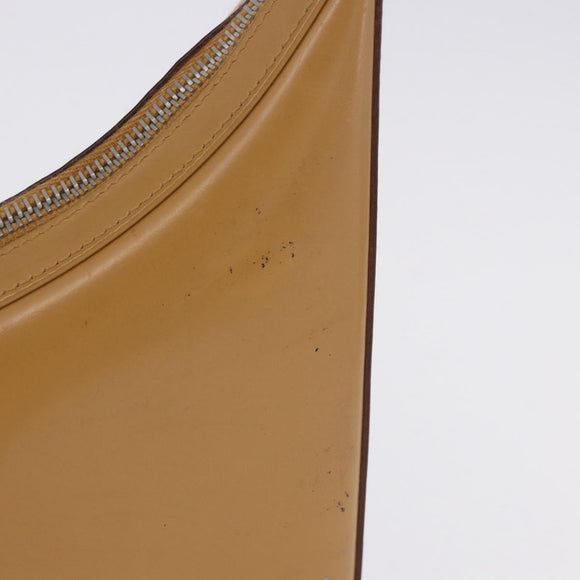 GUCCI Shoulder Bag Leather Brown Silver 001 3812 Auth BA10652