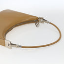 GUCCI Shoulder Bag Leather Brown Silver 001 3812 Auth BA10652-8