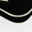 SAINT LAURENT Shoulder Bag Velor Black Gold Auth BA10655-14