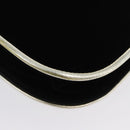 SAINT LAURENT Shoulder Bag Velor Black Gold Auth BA10655-16