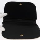 SAINT LAURENT Shoulder Bag Velor Black Gold Auth BA10655-11