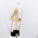 SAINT LAURENT Shoulder Bag Velor Black Gold Auth BA10655-21