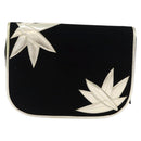 SAINT LAURENT Shoulder Bag Velor Black Gold Auth BA10655-13
