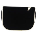 SAINT LAURENT Shoulder Bag Velor Black Gold Auth BA10655-2